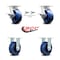 Service Caster 5 Inch Kingpinless Solid Poly Wheel Caster Brakes and Swivel Locks 2 Rigid, 2PK SCC-KP30S520-SPUR-SLB-BSL-2-R-2 - alternate 4